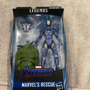 Marvels rescue avengers, legends series, build a figure hulk